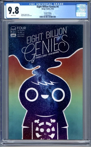 Eight Billion Genies #4  2nd Print  CGC 9.8  Image Comics 2022