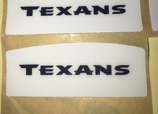 HOUSTON TEXANS NFL FULL SZ FRONT BUMPER DECAL COOKS