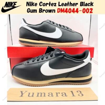 Nike Cortez Leather Black Gum Brown DM4044-002 US Men's Size