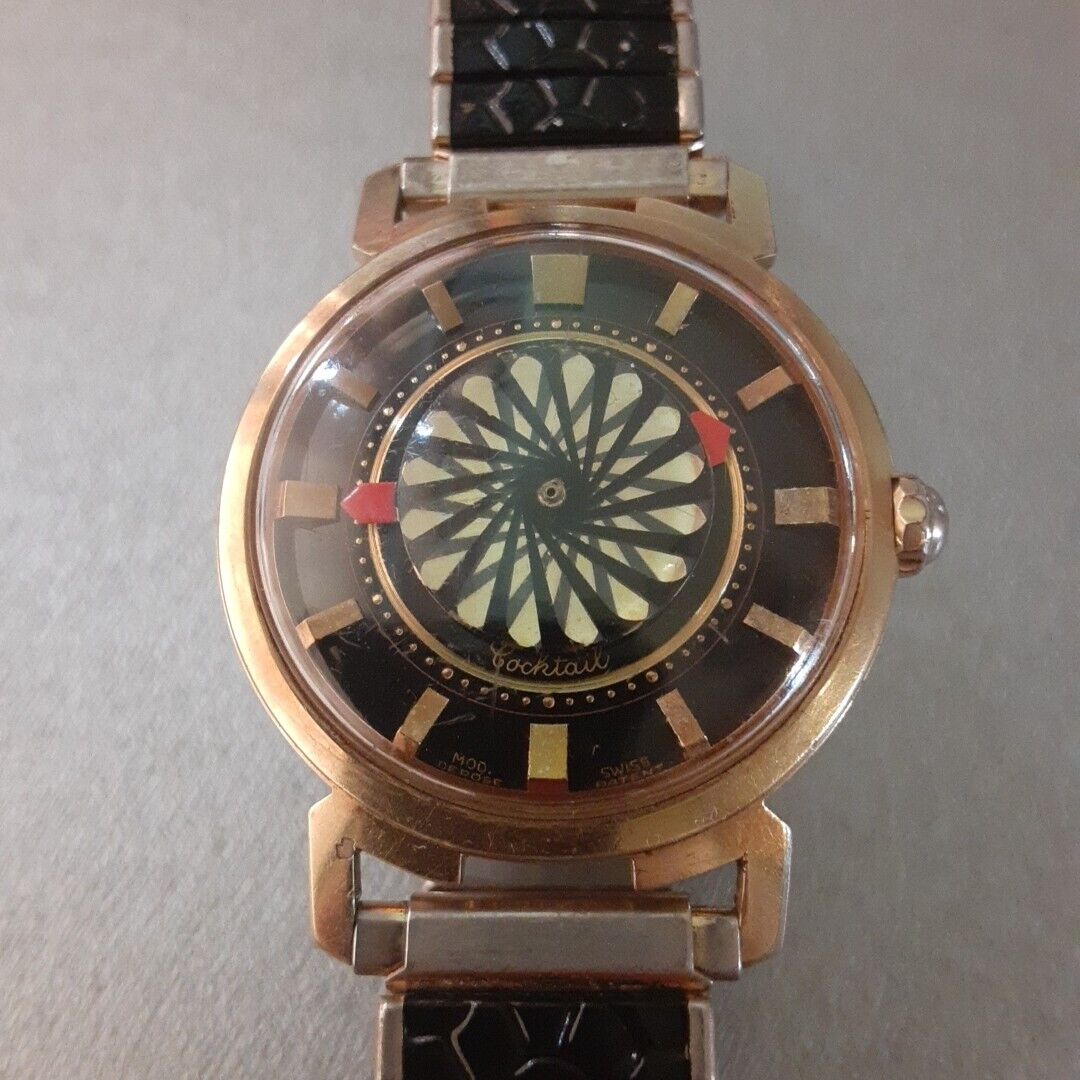 Vintage Ernest Borel Cocktail Kaleidoscope Automatic 356400 Vintage Ernest Borel Cocktail Kaleidoscope Automatic 356400