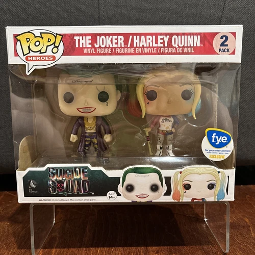 Funko Pop!  Suicide Squad Metallic 2 Pack The Joker & Harley Quinn FYE Exclusive