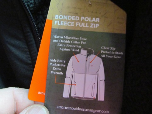 NWT OUTDOORSMAN Men's Sherpa Lined Polar Fleece Full Zip Jacket ~ Size S ~ Olive - Picture 4 of 10