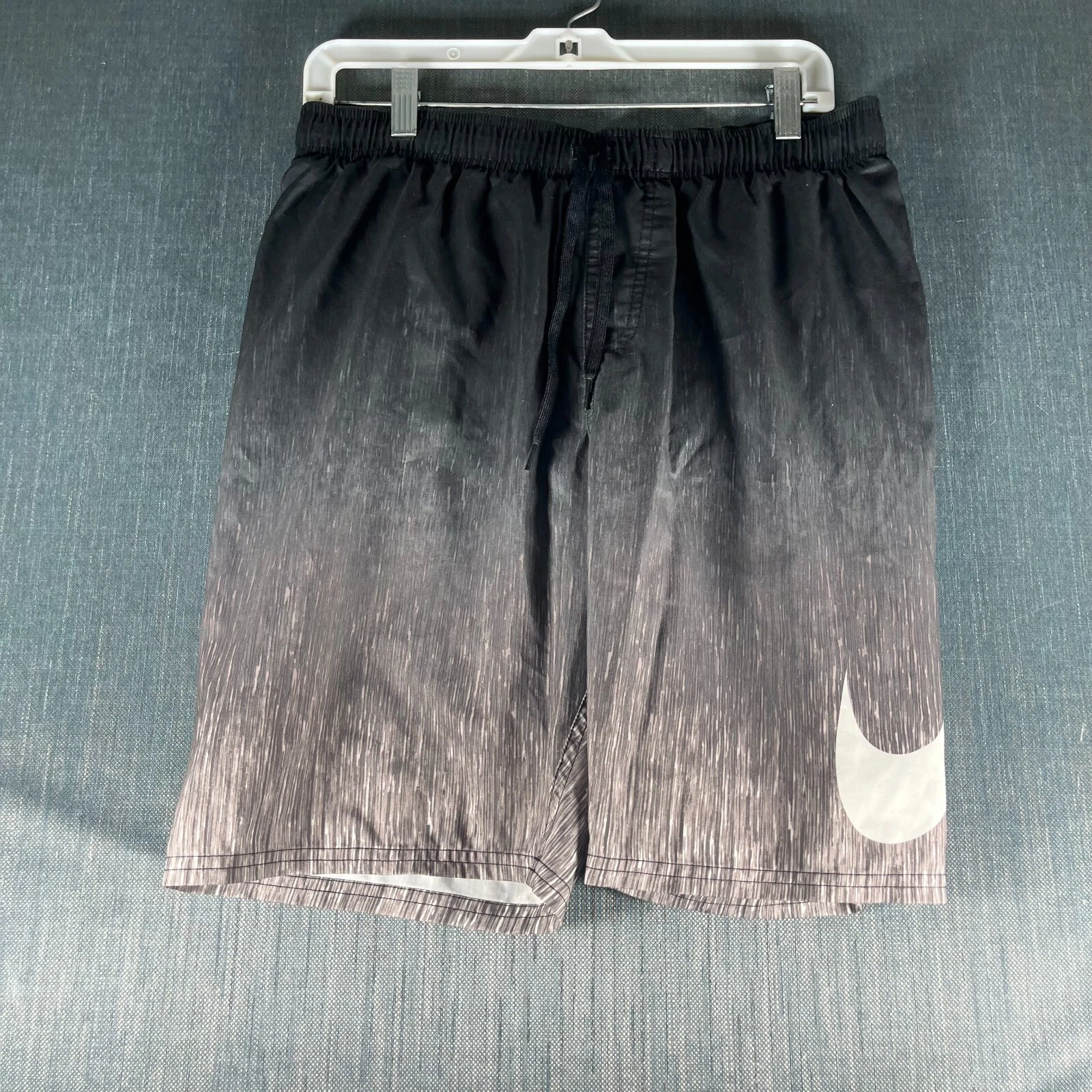 Costume da bagno uomo Nike taglia M nero Rush Ombre Breaker logo coulisse