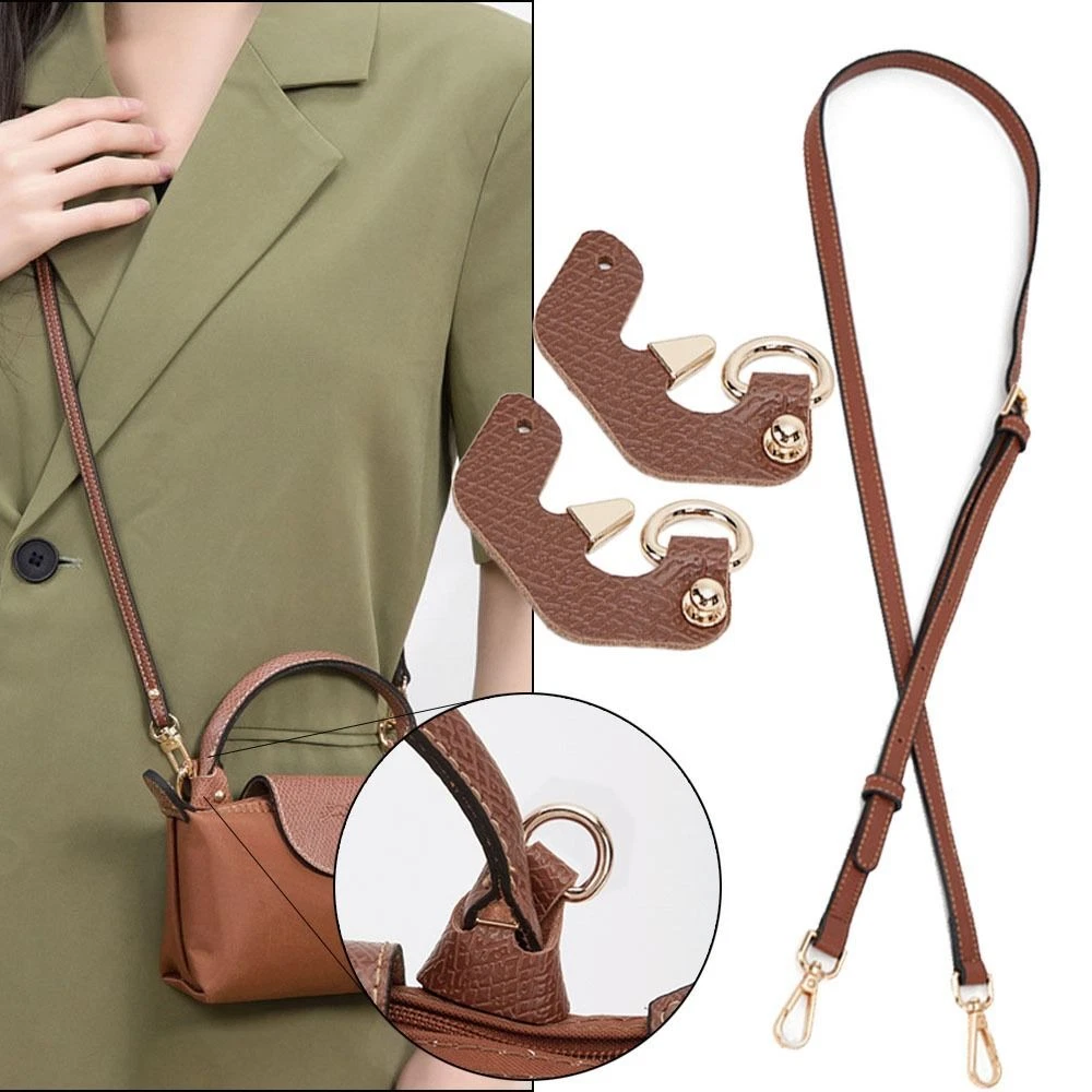 Leather Purse Handbag Shoulder Strap Replacement Belt with Metal Swivel  Hooks Lady DIY Craft Making Bag Accessories