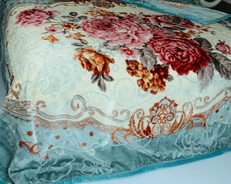 2 x Kuscheldecke 200 x 230 cm, Doppelseitige Decke 2 Ply , 3 kg - Bild 3 von 4