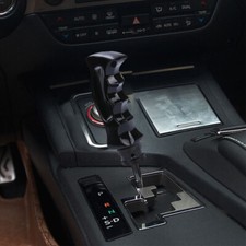 Car Truck Black Slotted Pistol Grip Handle Manual Gear Stick Shift Knob Shifter