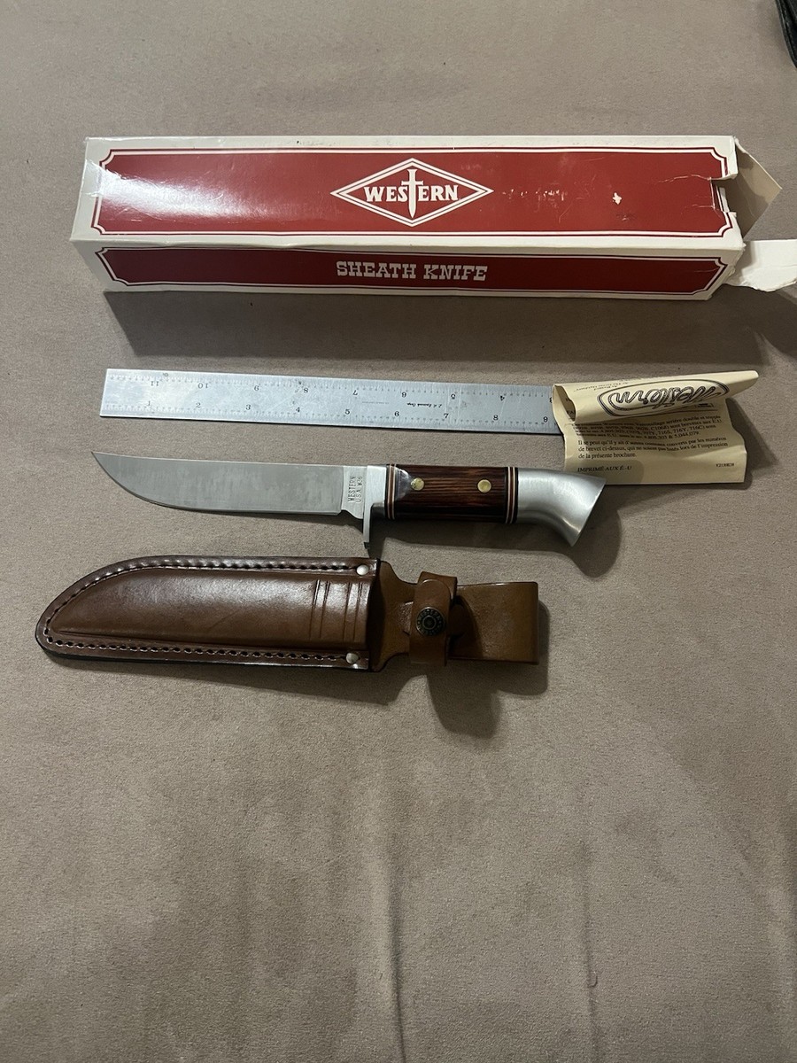 Pre 1977 Western Model W36 Knife NOS USA Wood 36 In Original Box 