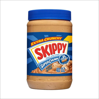 SKIPPY SUPER CHUNK Peanut Butter, 7 g Protein Per Serving, Shelf-Stabl, 40 oz