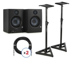 PreSonus Eris 4.5BT 4.5-inch Powered Bluetooth Studio Monitors with Stands and