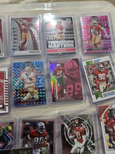 San Francisco 49ers 40 Card Lot Prizm Mosaic Inserts Parallels Rookie Silver Mor - Picture 9 of 10