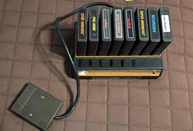 Vintage Game Brain Six Cartridge Select-A-Game RGA-1360 for Atari 2600 - TESTED