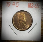 1945-P Lincoln Wheat Cent Uncirculated Red #3