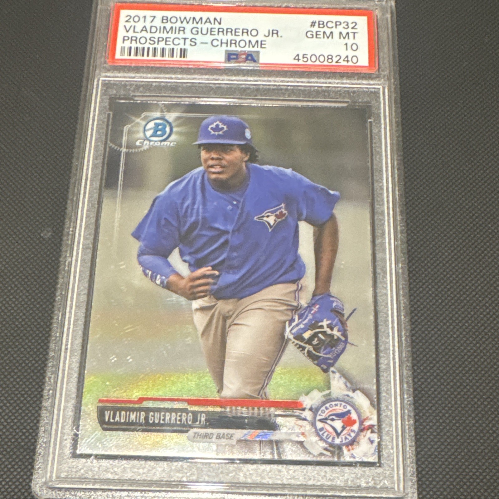 Bowman 2017 Chrome Prospects Vladimir Guerrero Jr. RC #BCP32 PSA 10 Blue Jays
