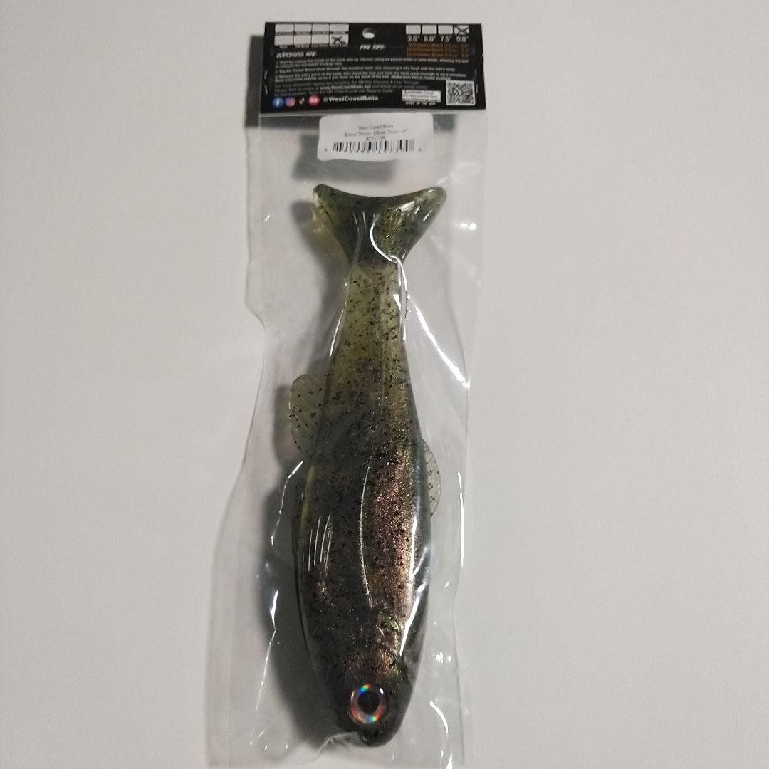 West Coast Baits Roma Trout 9in Swimbait Ghost Trout Lure - Image 4