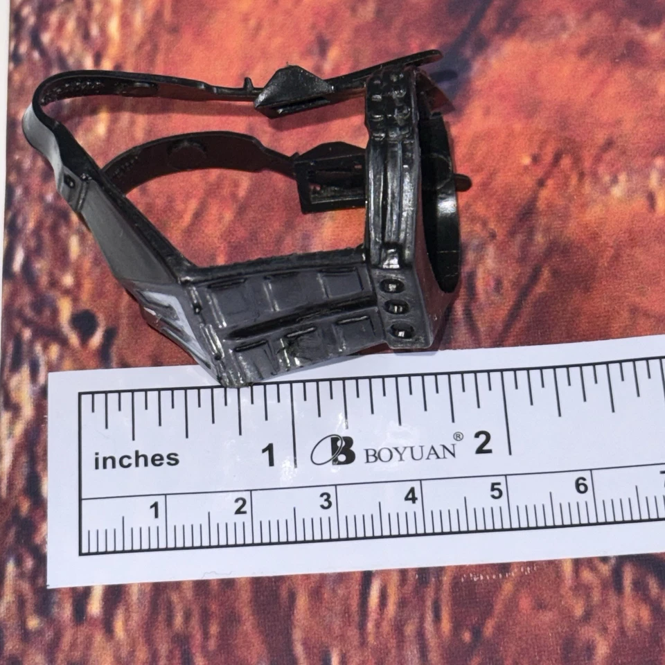 Vintage 1984 Mattel MOTU He-Man Zodak Wonder Bread BODY ARMOR Black TAIWAN - Image 2 of 4