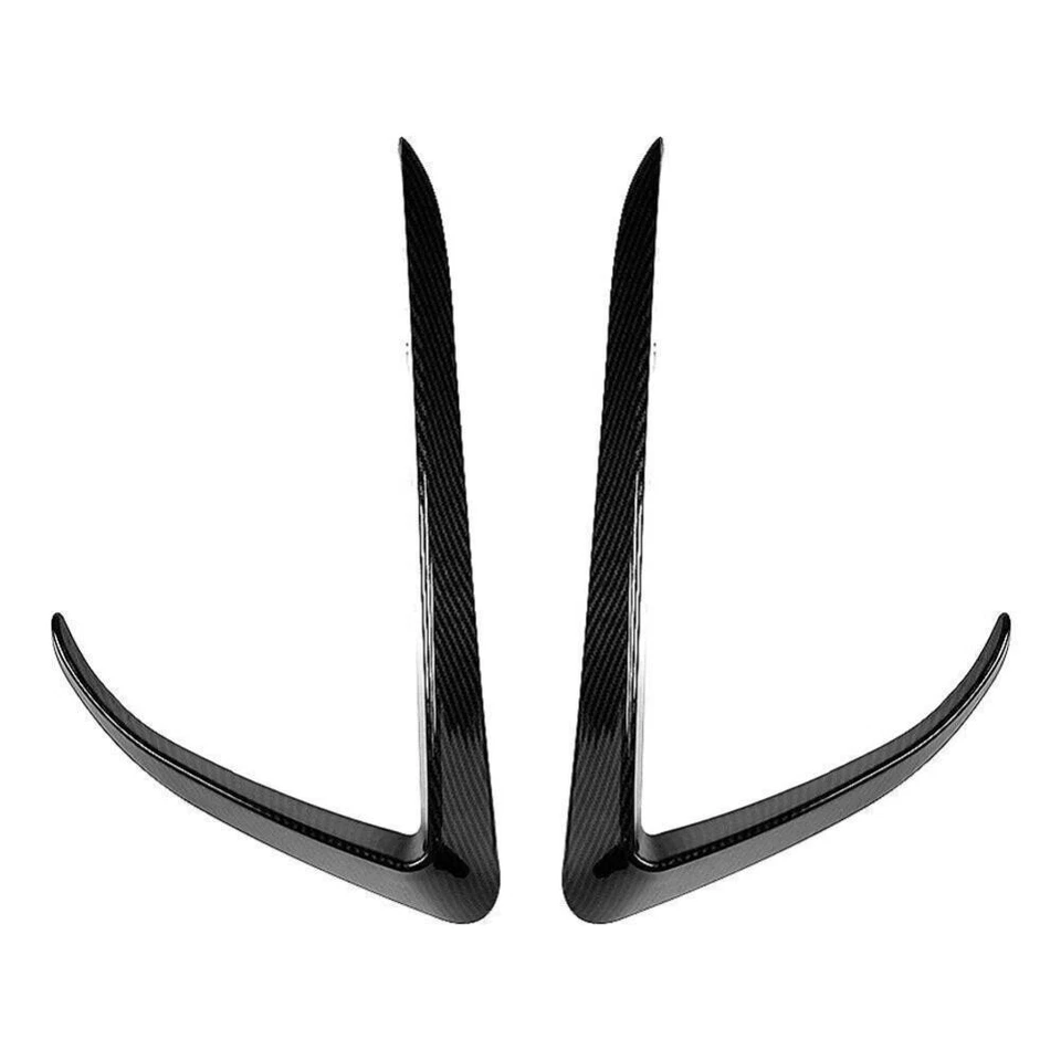 Car Front Fog Light Lamp Eyebrow Cover Trim For Tesla Model X 2015-2020 2016 17 Foto 3 de 4