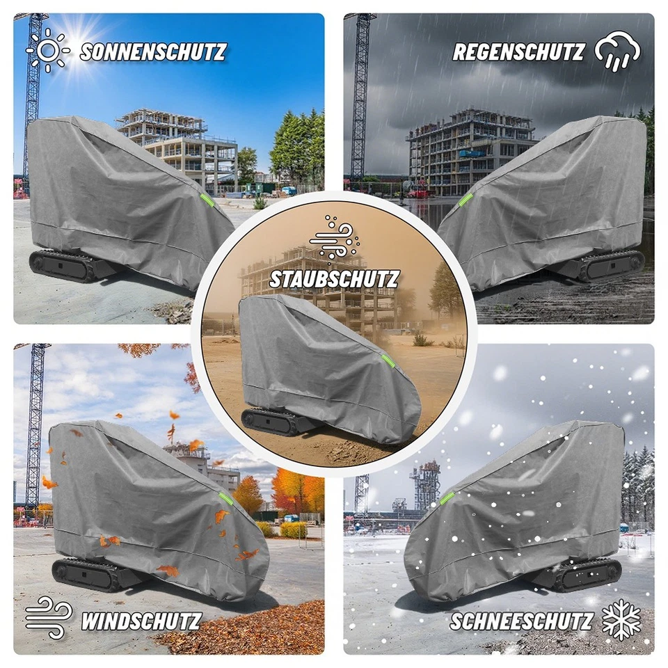 Baggerabdeckung Abdeckung Minibagger Löffelbagger Kleinbagger Abdeckplane Plane - Bild 2 von 4