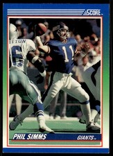 1990 Score Phil Simms New York Giants #5
