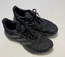 adidas Boost Triple Black Sneakers Running Trainers Women Shoes Size 8 **read***