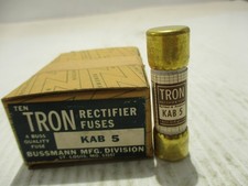 NEW BOX OF 10 BUSSMANN KAB5 5A/AMP FUSE