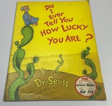 Did I Ever Tell You How Lucky You Are? Dr. Seuss Magazine Crest Ad Book Vintage
