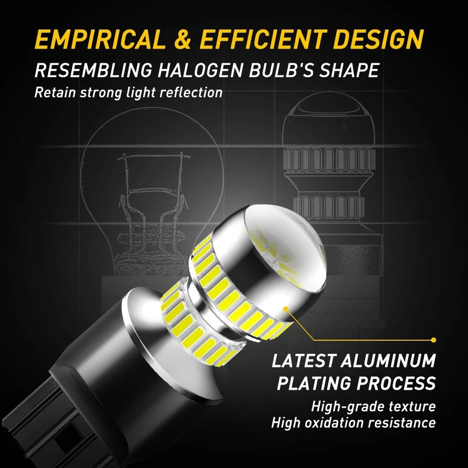 7440 7441 Bombillas LED de Respaldo Inverso Blanco Frío 6000K Extremadamente Brillantes 2 un. Foto 4 de 4