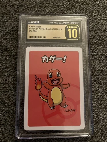 2019 POKEMON PLAYING CARDS OLD MAID JAPANESE CHARMANDER CGC 10 PRISTINE