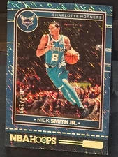 2024-25 Panini NBA Hoops Nick Smith Jr. 215 Teal Storm #/299 Hornets color match