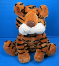 FAO Schwarz 12" Bengal Tiger Plush Brown Black Stripes Soft Toy Stuffed Animal