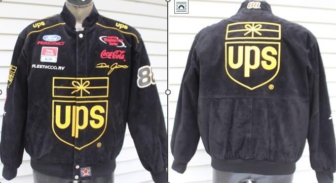 VTG JH Designs Dale Jarrett #88 NASCAR UPS Racing Jacket Men's