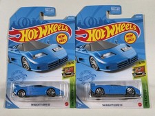 Hot Wheels 94 Bugatti EB110 SS Blue HW Exotics 224 New For 2021 Lot Of 2