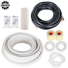 50FT Install Kit 1/4In - 1/2In Dia.Copper Pipes For Mini Split Heat Pump Systems