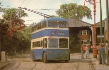 Postcard, TROLLEY BUS, ASHTON-U-LYNE NO. 87, EAST ANGLIA TRANSPORT MUSEUM