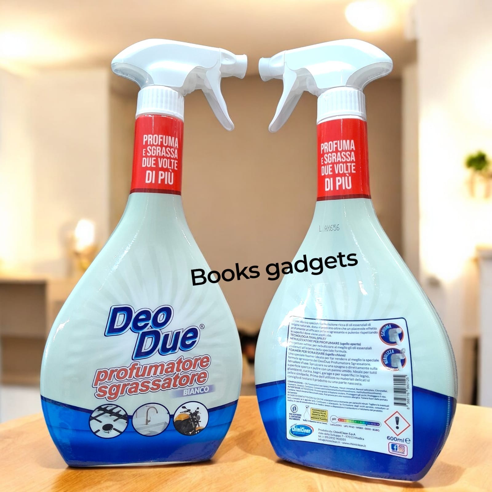 Deo Due Profumatore Sgrassatore Bianco 600ml - Stock 5 Pezzi