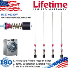 4X Washer Suspension Rod/Damper Kit Replace For Samsung DC97-05280W DC97-16350U