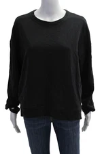 All In Motion Women Pullover Sweatshirt Black Crew Neck Long Sleeve Size XL