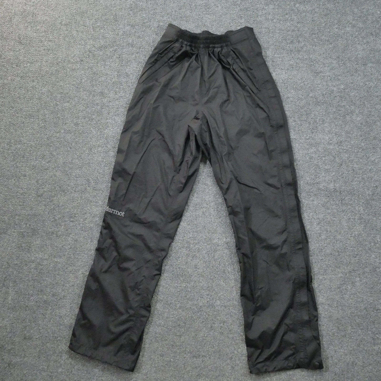Marmot Pants Womens XS X Small Black Rain Side Zip Outdoors Hiking