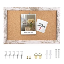 Cork Board Bulletin 11.8x8.6 inches Mini Decorative Hanging Framed Boards