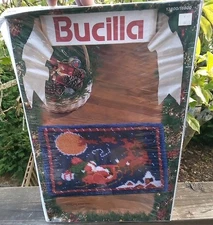 New Bucilla Over The Roof Tops Latch Rug Kit  Or Wall Hanging 27x20 13800/16800 