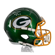 Dave Robinson HOF 2013 Autographed Green Bay Flash Replica Full Size Helmet -BAS