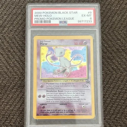 Pokémon Mew Black Star Promo Holo #9 PSA 6 Wizards of the Coast 2000