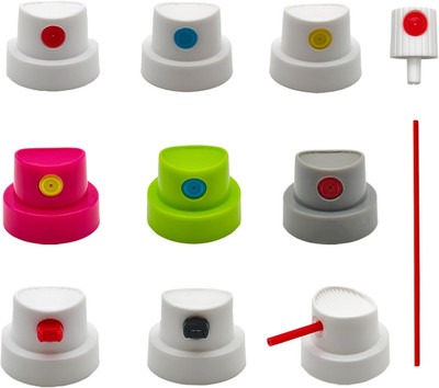 10-Pack Universal Spray Can Nozzles, Female Replacement Tips for Paint Cans