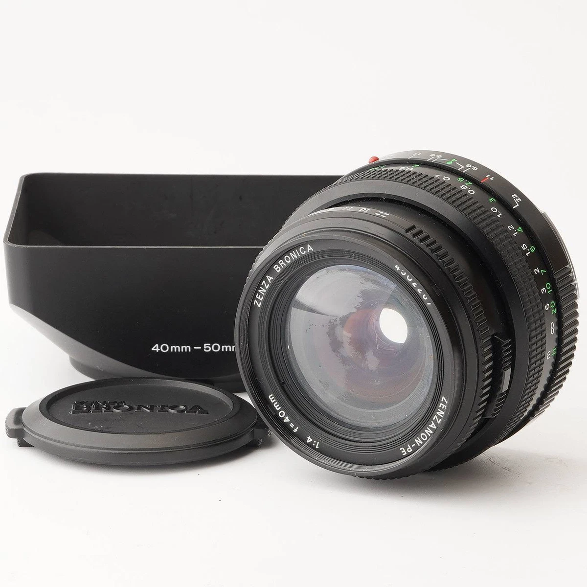 【美品】ZENZA BRONICA ZENZANON-PE 40mm F4 Zenza Bronica 40mm f4 Zenzanon MC Lens for S/S2 with Caps [RARE