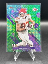 Topps Finest Travis Kelce Green Geometric Refractor /75 #94 Chiefs 2025