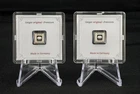 Geiger Edelmetalle 1 Gram 999 Fine Silver Square Bar in Assay - Lot of 2 Grams