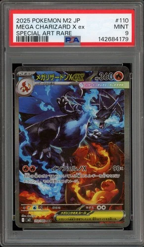 Pokemon Mega Charizard X ex Inferno X Japanese Special Art Rare #110 PSA 9 Mint