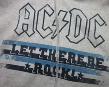 AC-DC metal logo Let There Be Rock beat-up hoodie Australia hooded sweatshirt