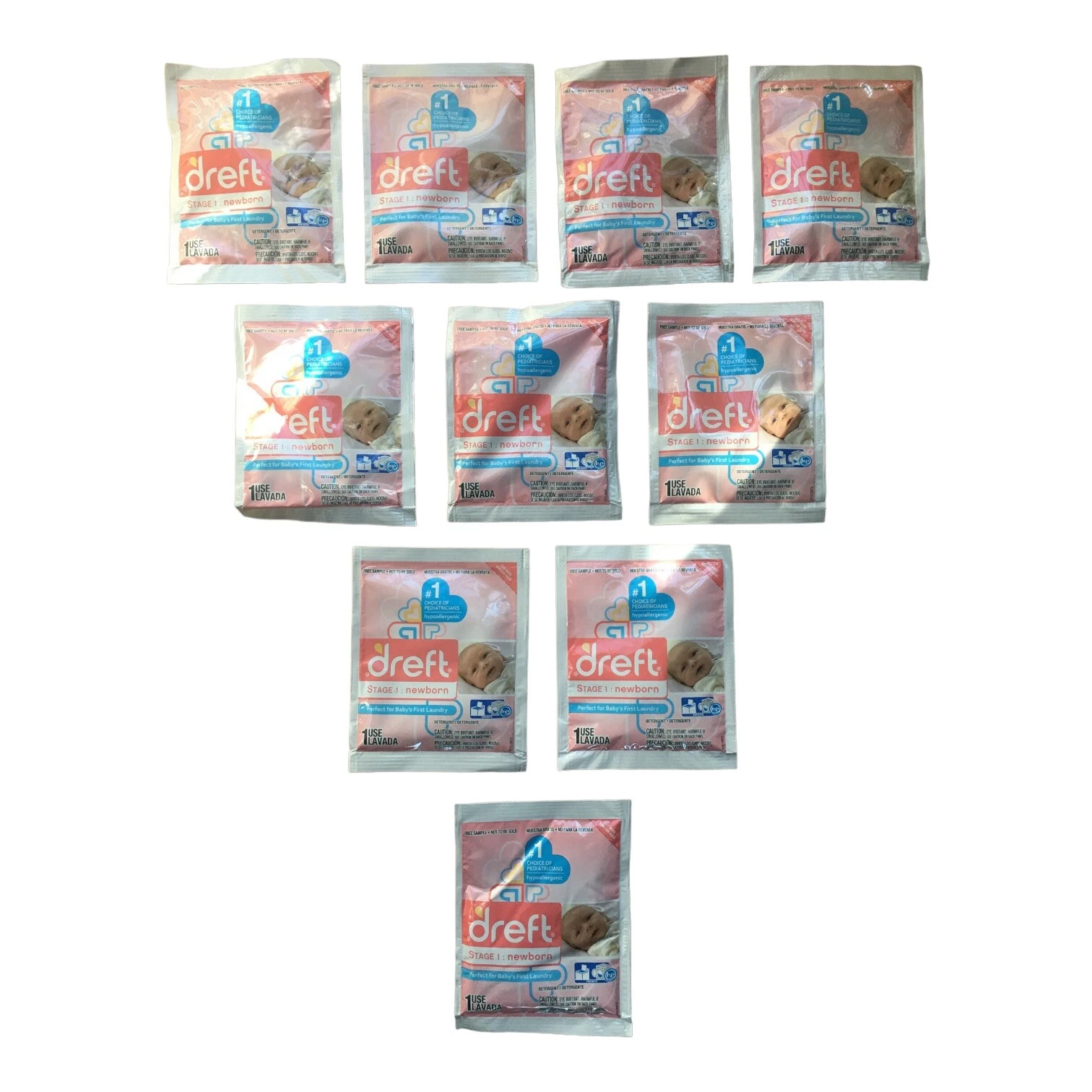 10 Dreft Stage 1 Newborn Baby’s Hypoallergenic Liquid Laundry Detergent Samples
Opens in a new windo