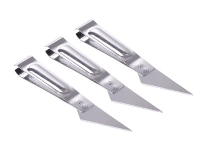 Fish Bone Pig Chicken Duck Feather Clip Tweezers and Knife Stainless Steel