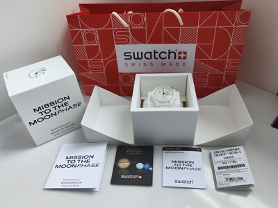 Omega x Swatch Mission To The Moonphase Snoopy Anniversary Bioceramic Moonswatch